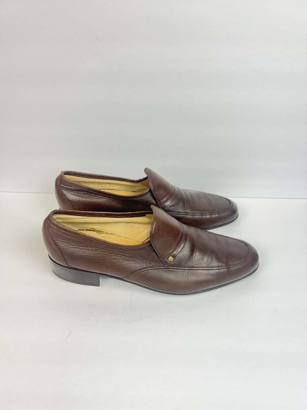 Vintage Bally Switzerland Men's Roscoe Loafer Size 10.5 M Brown Leather